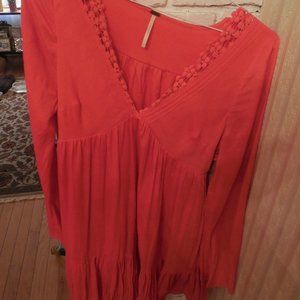 Free People Orange Dress